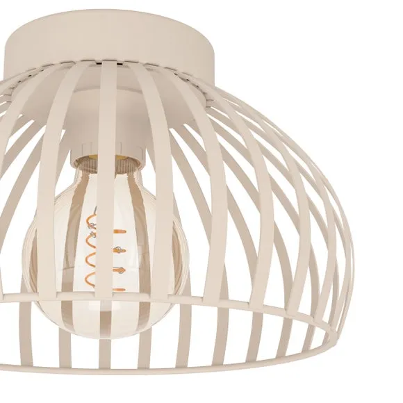 EGLO Mogano Scandi Caged Semi Flush Ceiling Light 2