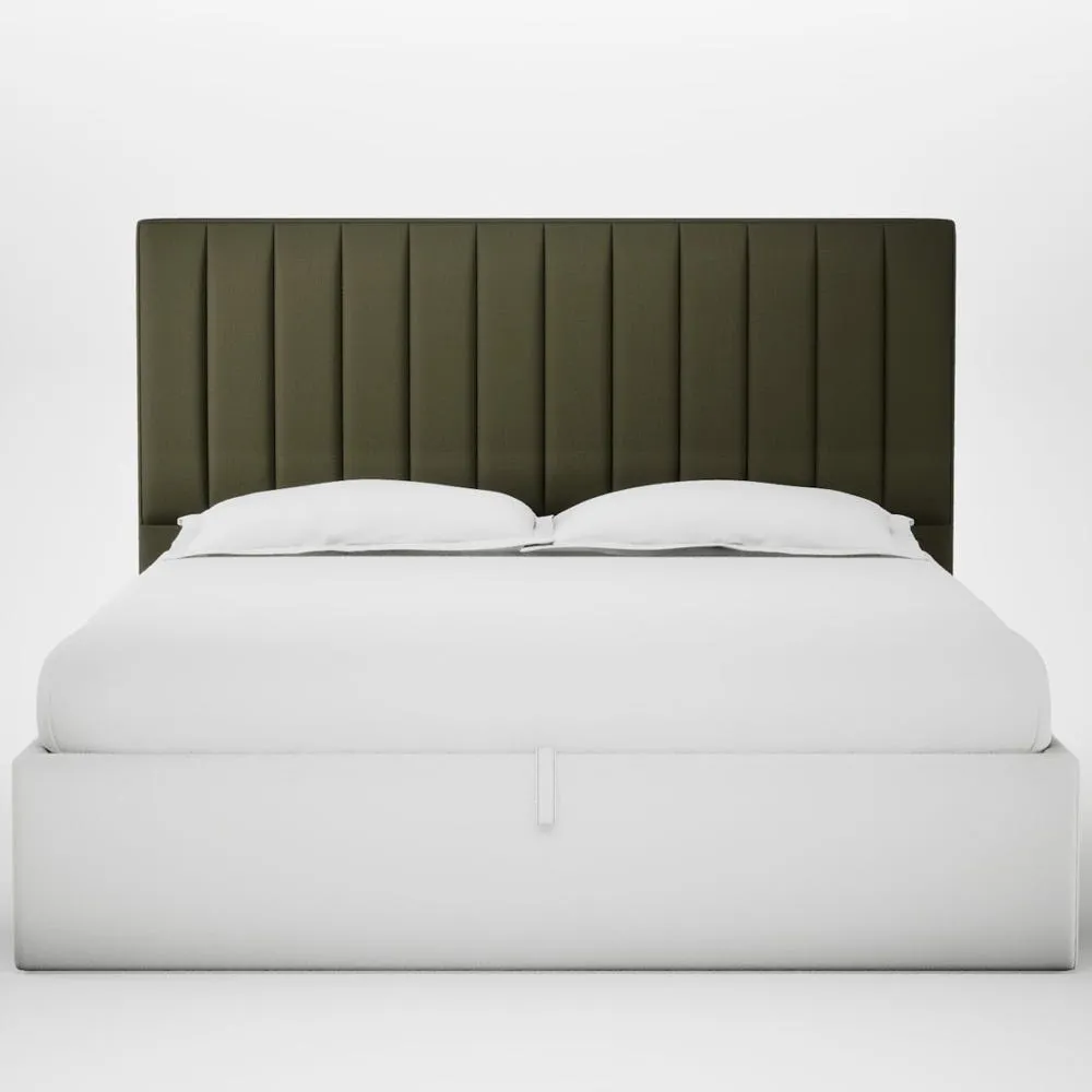 Heal's Retta Headboard Lift Storage Super King Smart Cotton Linen Myrtle 1