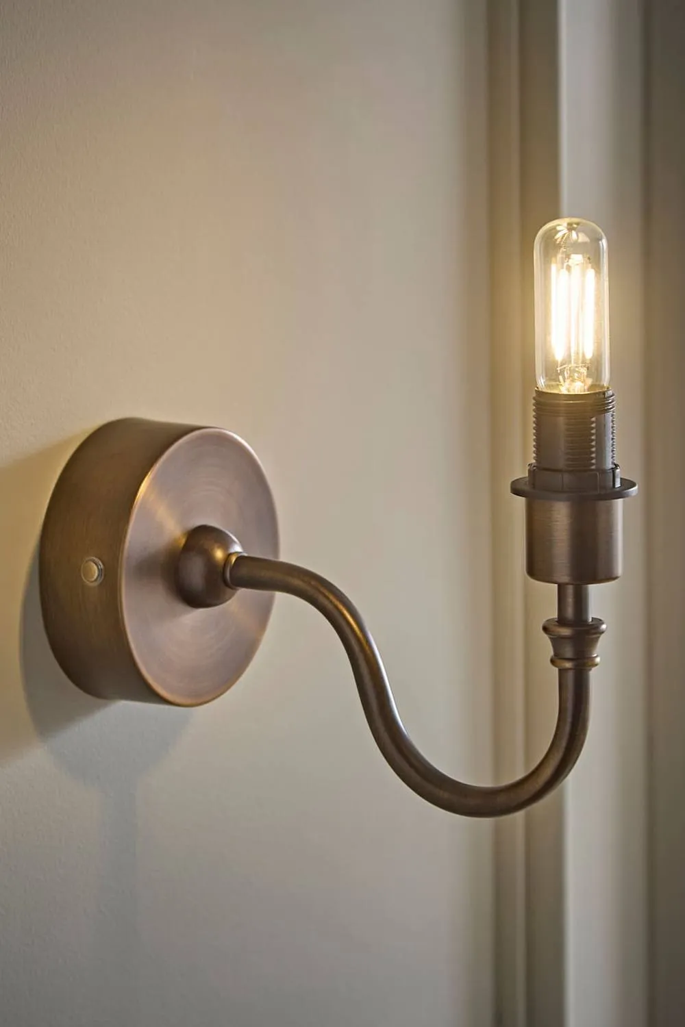 ValueLights Lowe Metal Portable Rechargeable Wall Light Base Only in Bronze