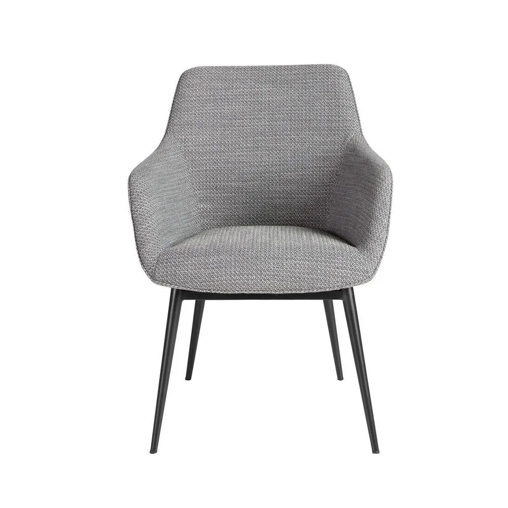 Angel Cerda Grey Fabric Dining Chair 2