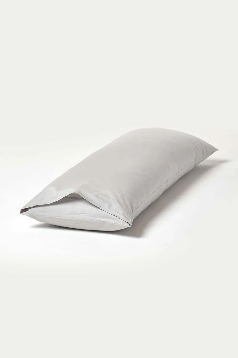 Homescapes Egyptian Cotton Housewife Body Pillowcase 200 TC in Silver 4