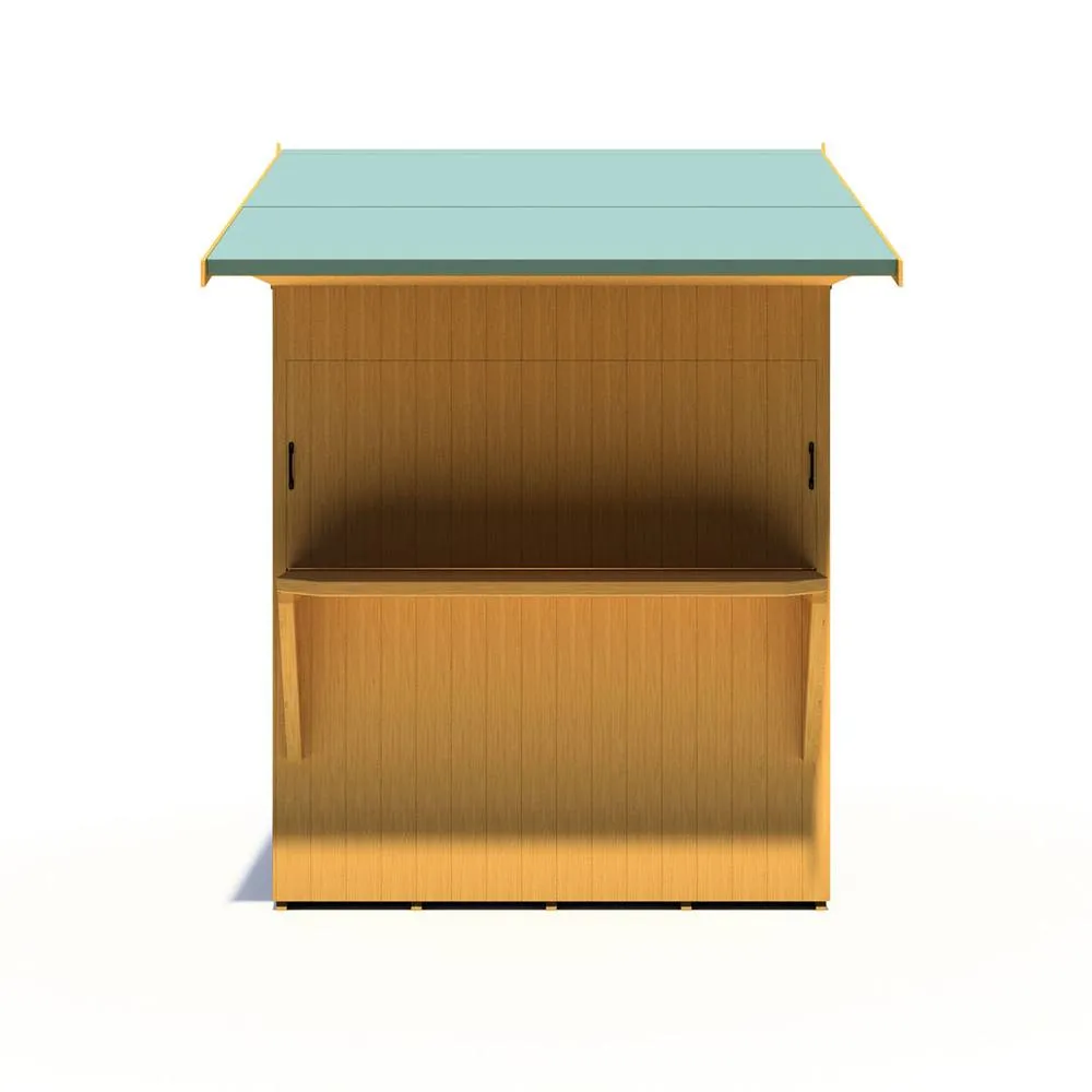 Shires Shire 6 x 4 Single Door Garden Bar & Store in Light Brown
