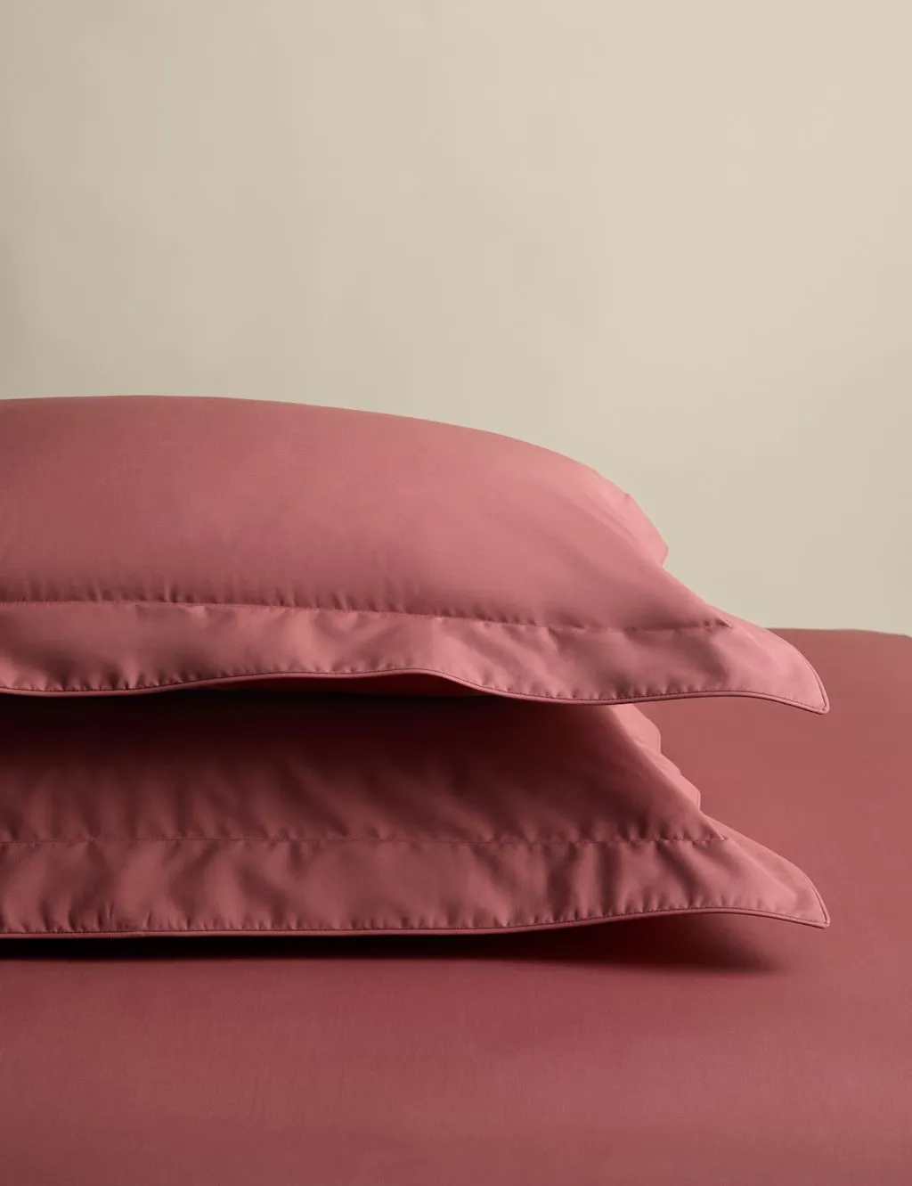 M&S 2 Pack Egyptian Cotton Oxford Pillowcases Clay