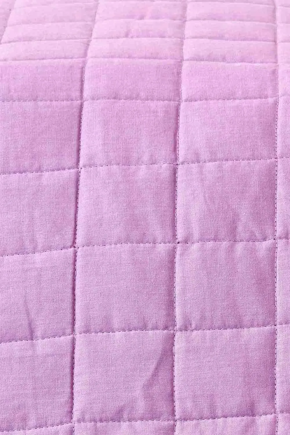Homescapes Cotton Quilted Reversible Bedspread in Purple 5