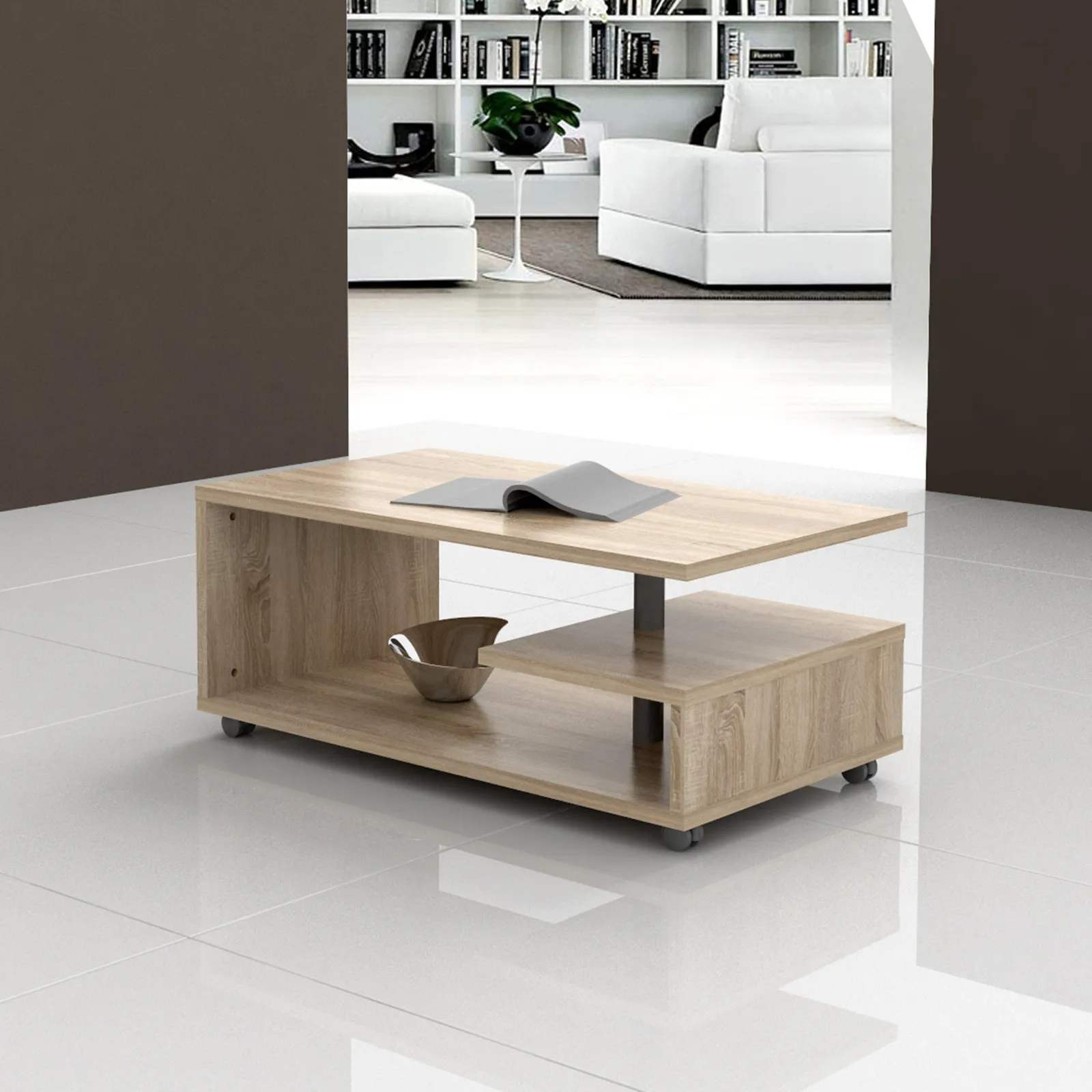 Furniture To Go Bailey Coffee Table in Light Brown 2