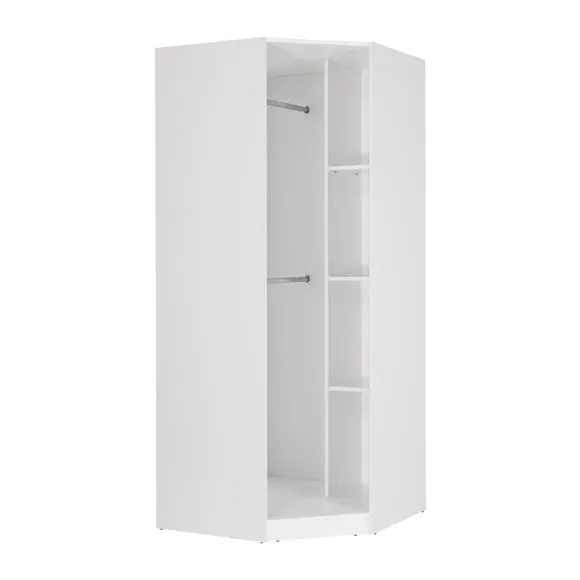 Euston Corner Wardrobe, White 2