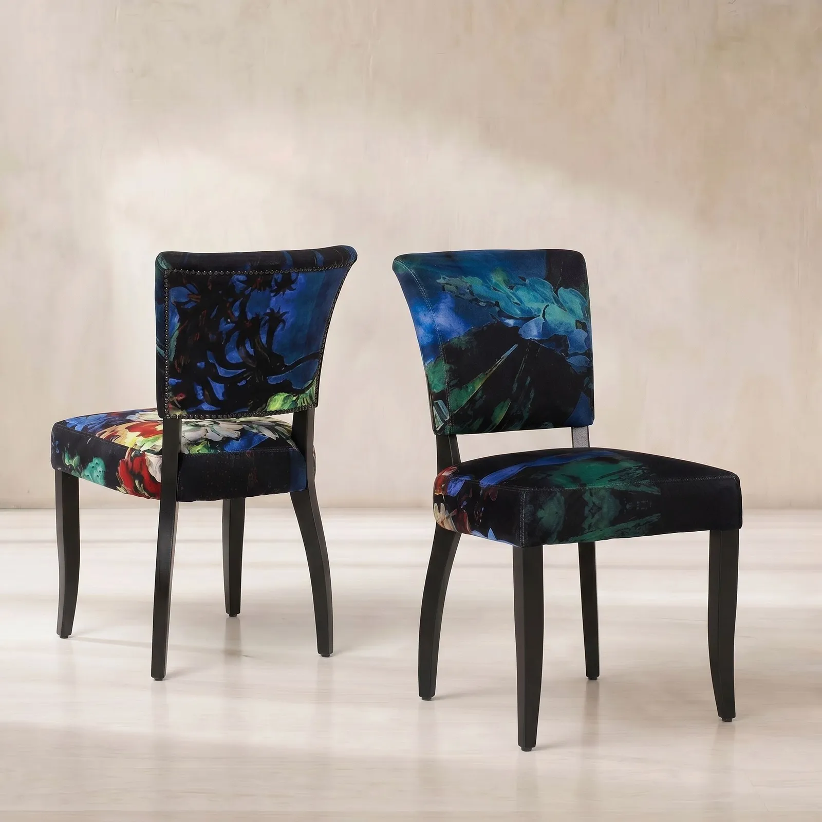 Timothy Oulton Mimi Dining Chair, Black Velvet | Barker & Stonehouse