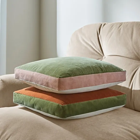Box Edge Cotton Velvet Cushion 5