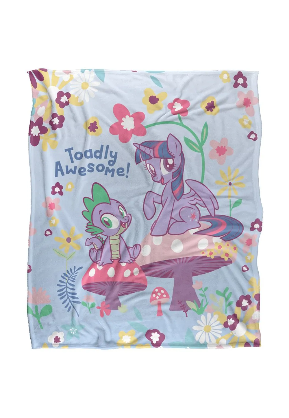 My Little Pony Toadly Awesome Silky Touch Super Soft Throw Blanket 152 X 127 cm in White