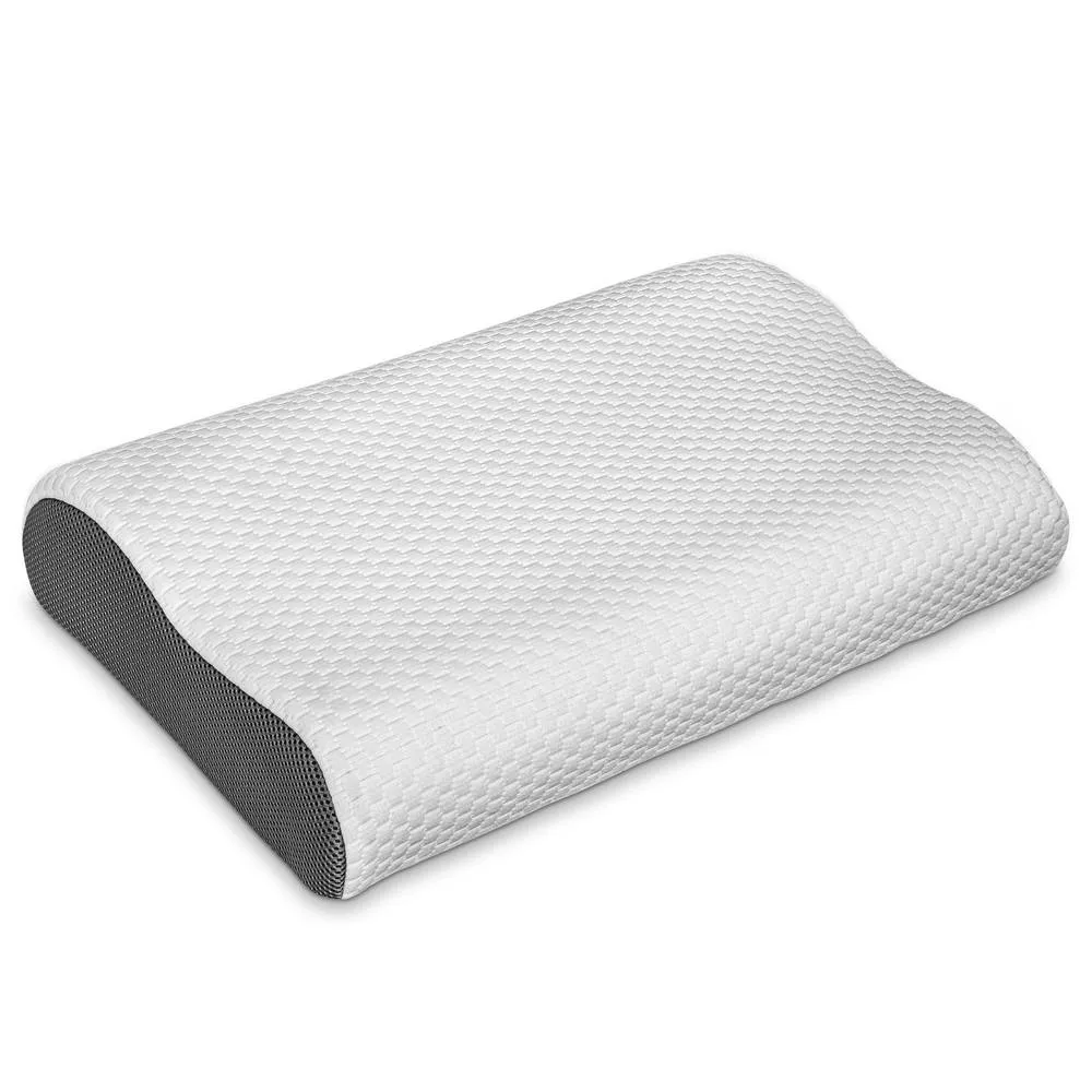 Aamira Orthopaedic Memory Foam Pillow Cervical Neck Support for All Sleepers in White