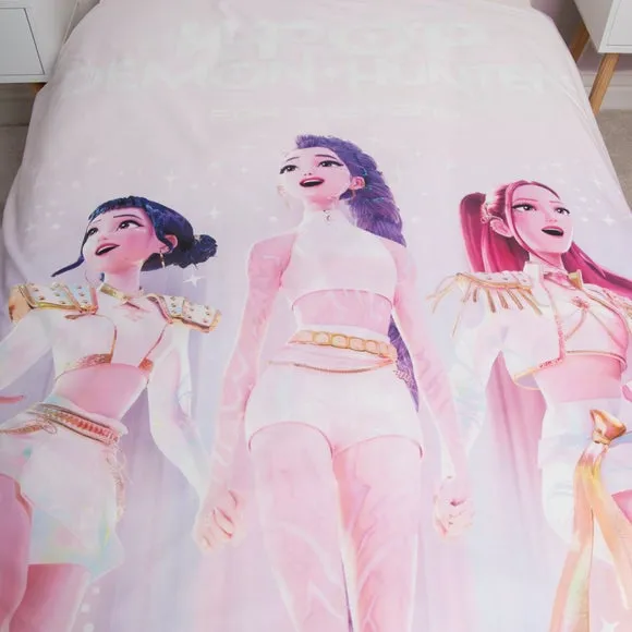 K-Pop Demon Hunters Signatures Panel Duvet Cover & Pillowcase Set 3
