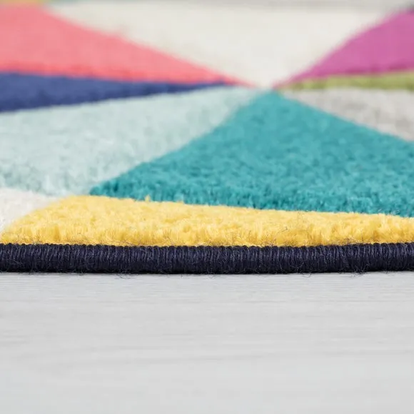 Samba Geometric Round Rug 2