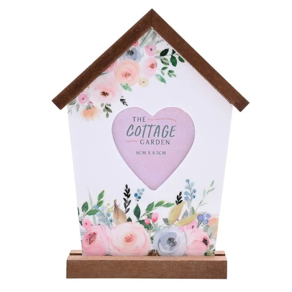 The Cottage Garden Birdhouse Heart Photo Frame 2