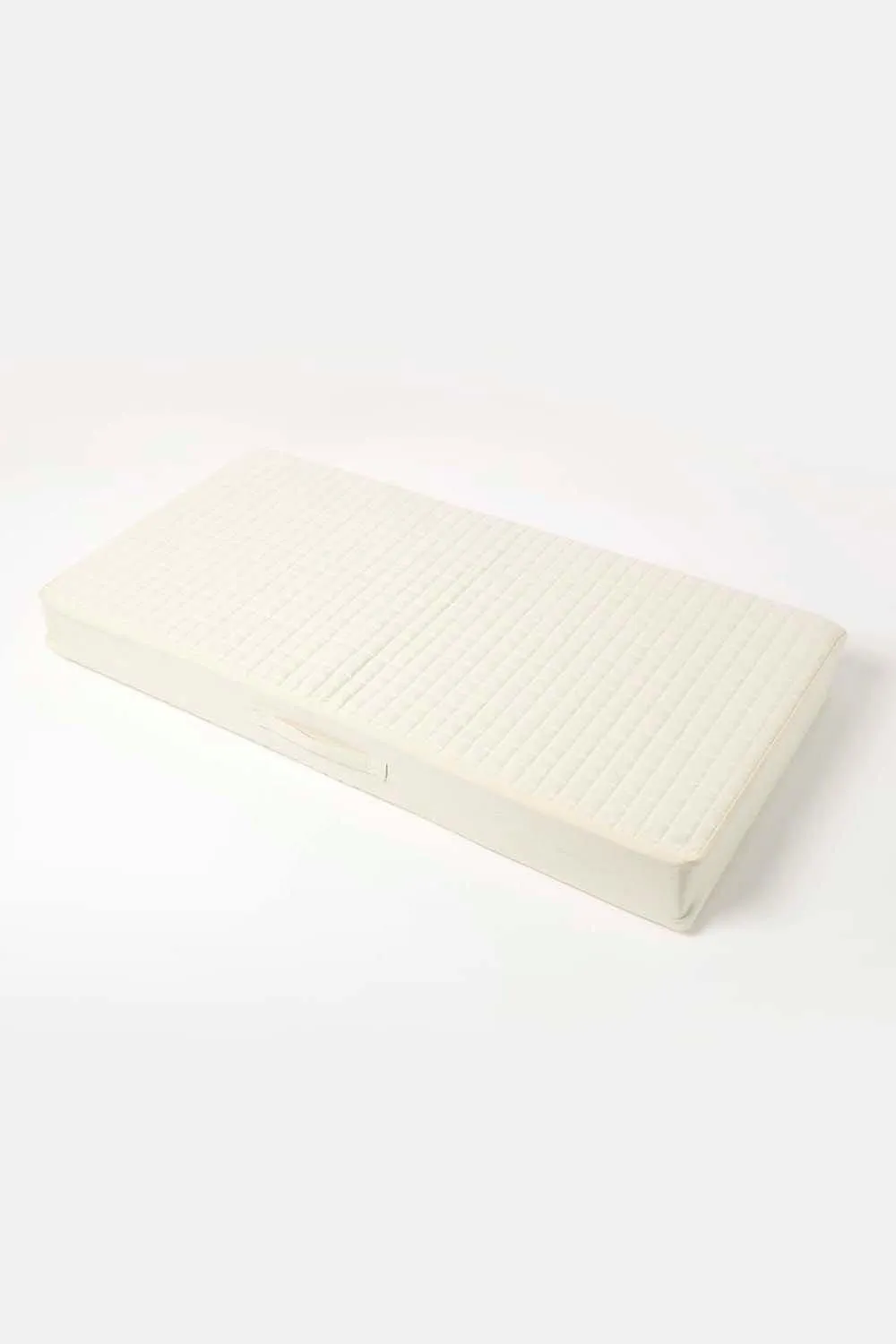 Homescapes Cotton Orthopaedic Foam 2 Seater Booster Cushion in Cream 3