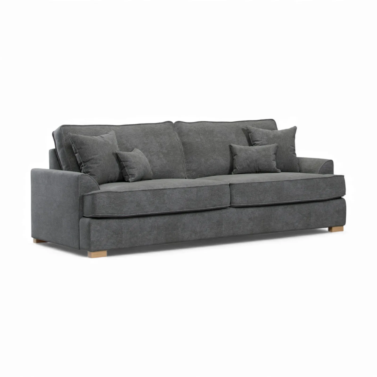 The Great Sofa Company Ophelia 4 Seater Chenille Sofa in Dark Grey 2
