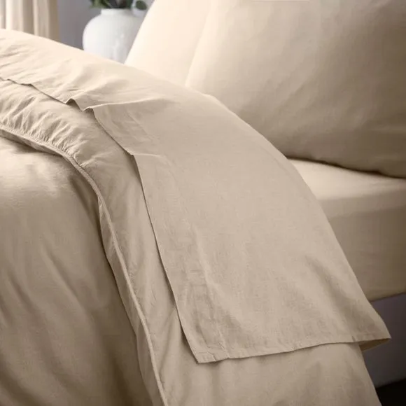 Cotton Linen Flat Sheet 1