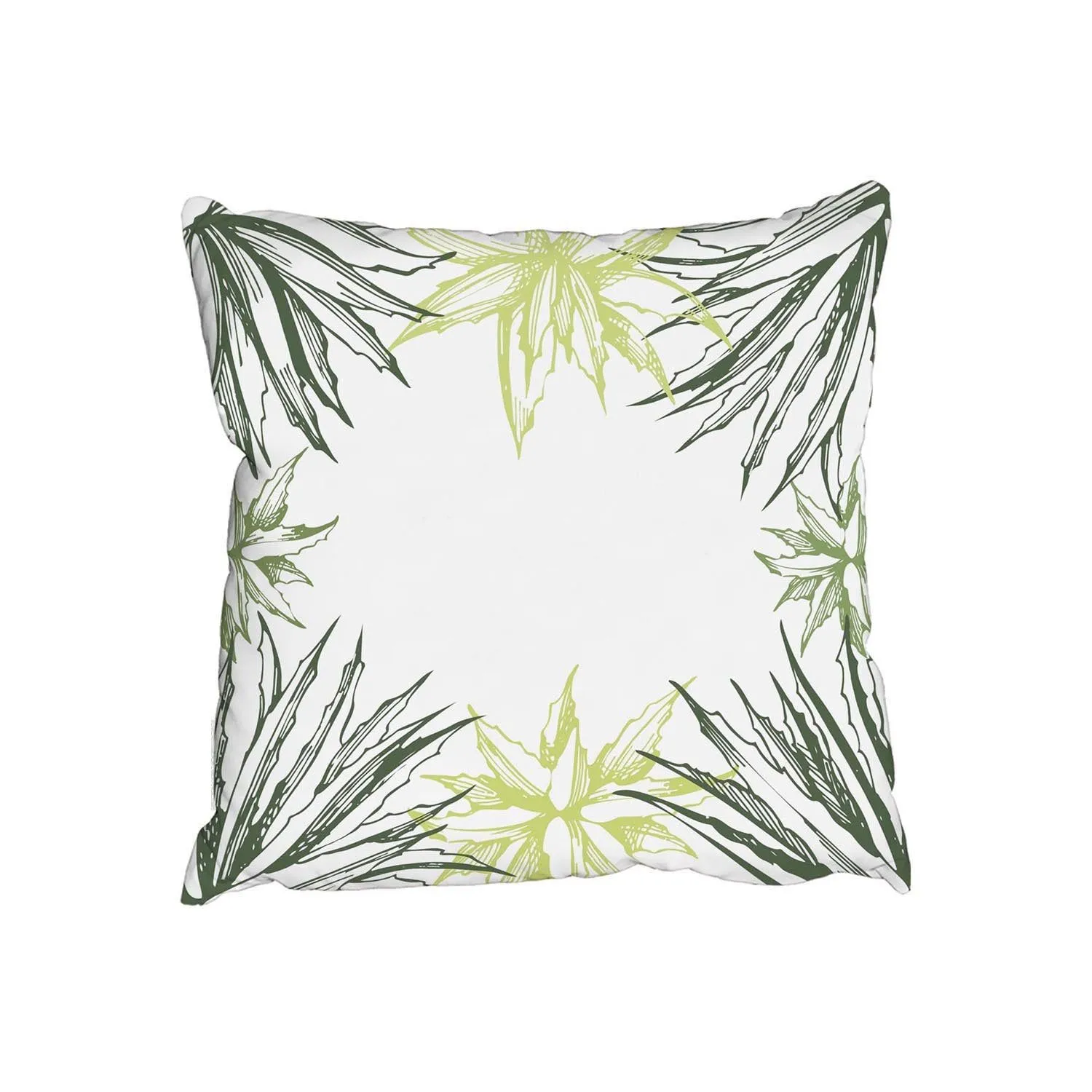 Benjamin Tate Design Cushions - Green Leaf Border (Cushion)