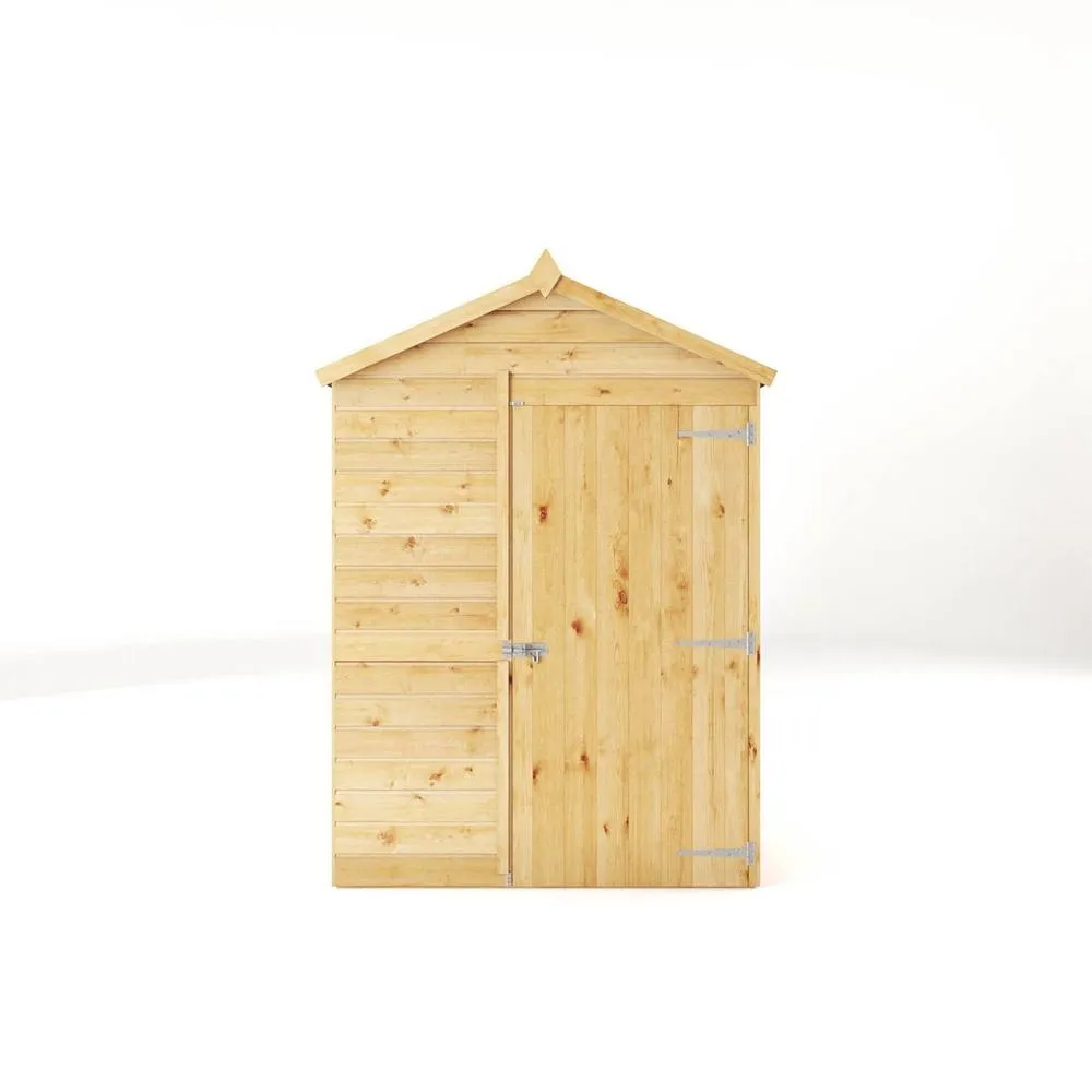 Mercia 9 x 5 Feet Modular Shiplap Apex - Windowless - L281.4xW159.3xH215.9 cm in Light Brown 3