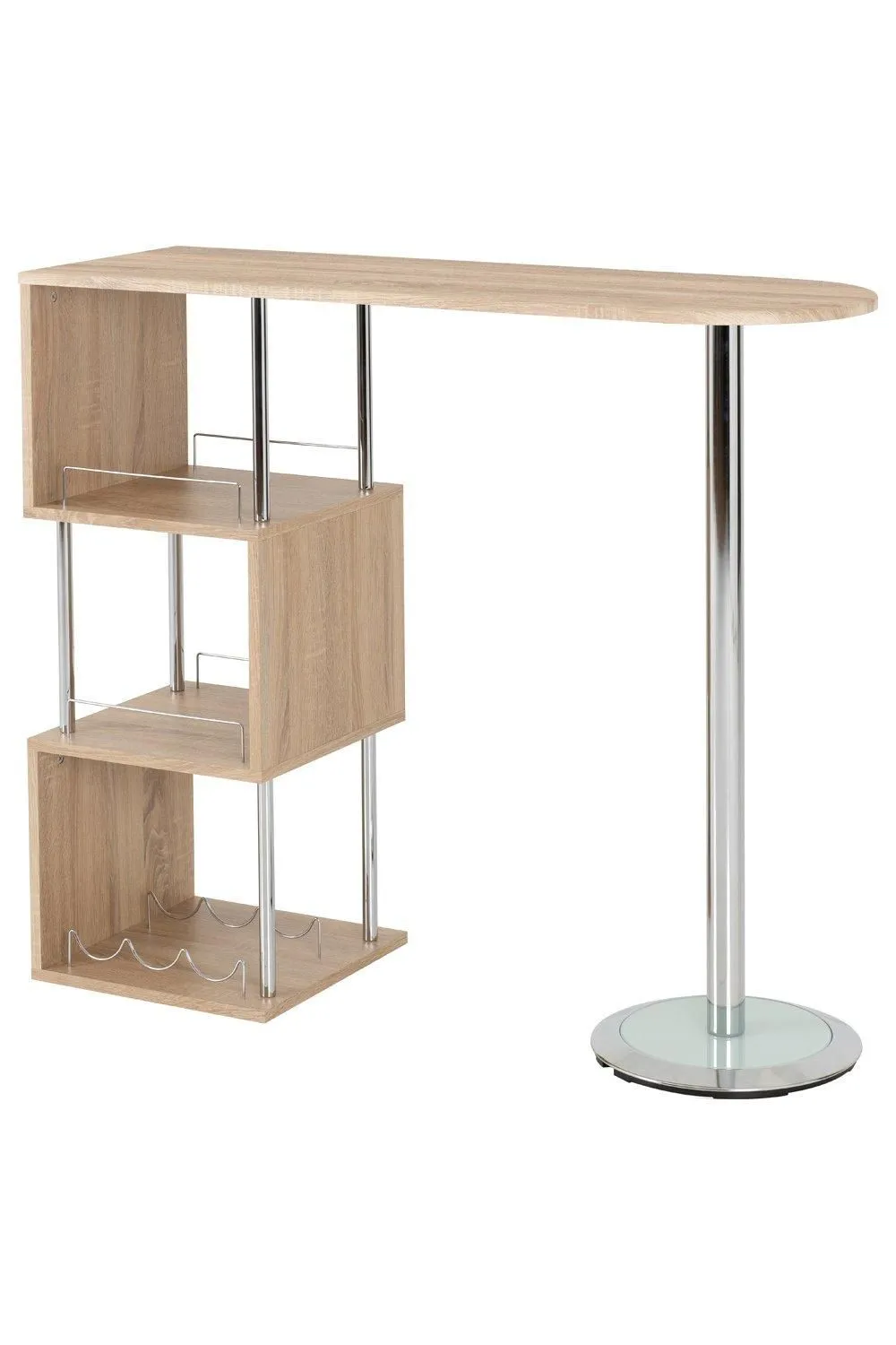 Seconique Charisma Home Bar Table in Light Oak