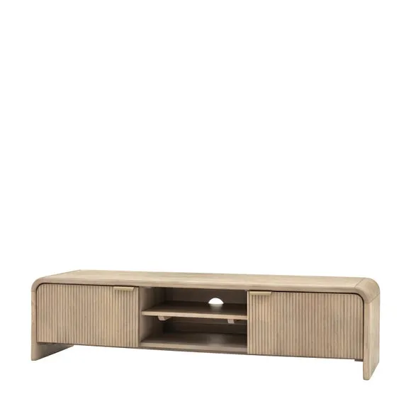 Cedar & Sage Ontario Mango Wood TV Unit for TVs up to 55" 5