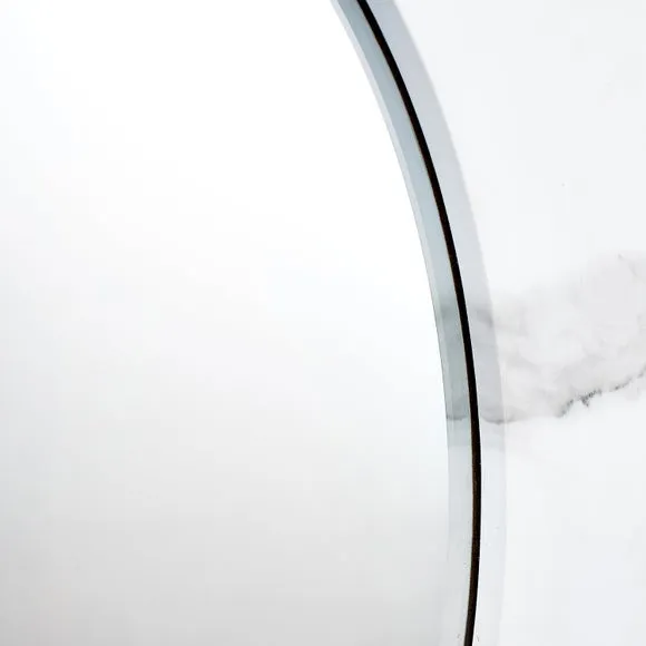 Marble Veneer Round Wall Mirror 3