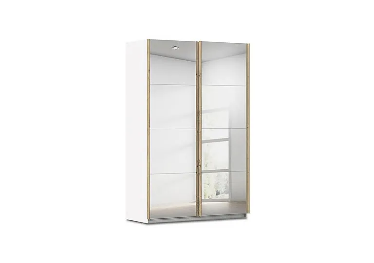 Flavia 136cm 2 Door Decor Mirror Sliding Wardrobe