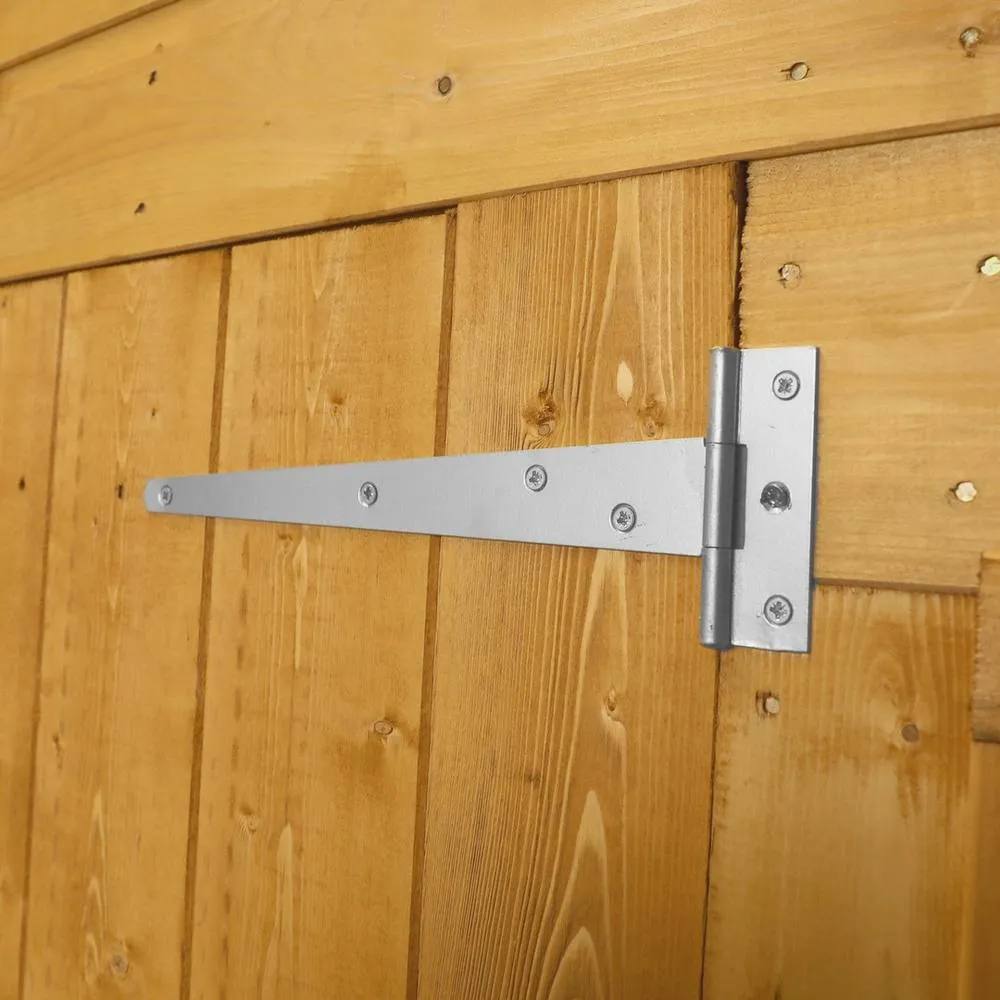 Mercia 4 x 6 Feet Shiplap Apex Shed - L124.1 x W197.6 x H204.2 cm - Brown 3