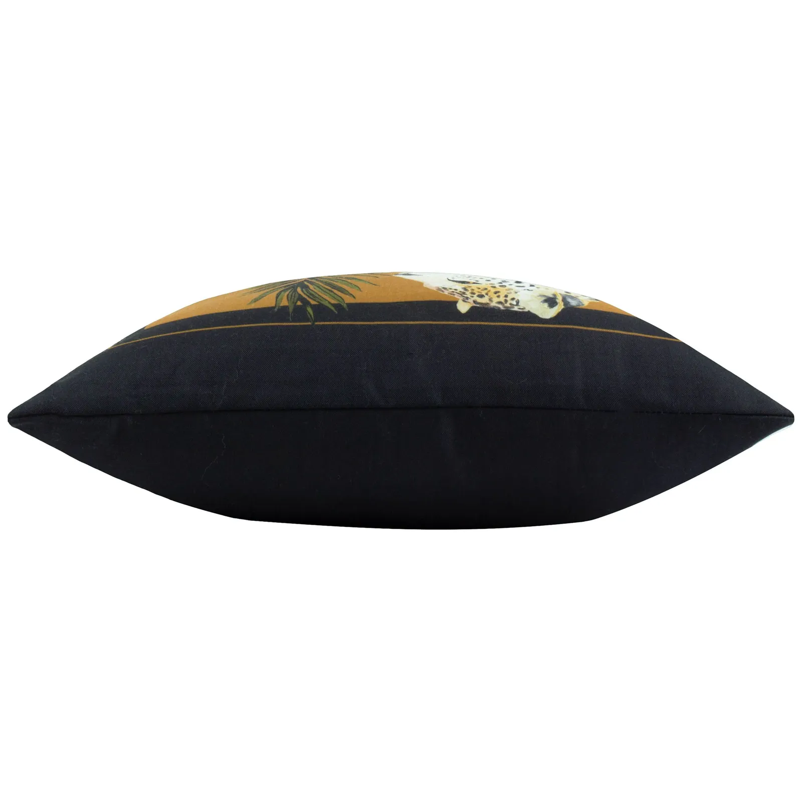 Paoletti Leopardis Cat Printed Outdoor Cushion in Gold 4