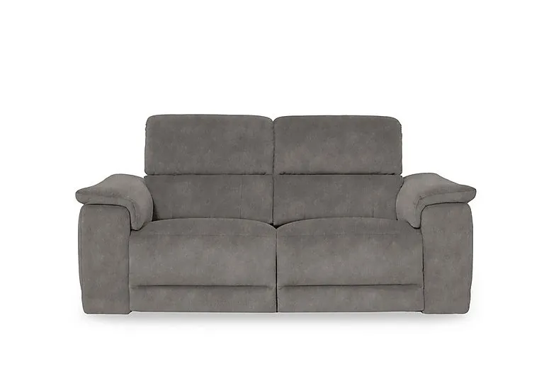 Genius Fabric 3 Seater Power Recliner Sofa with Power Headrests - Dexter Mocha