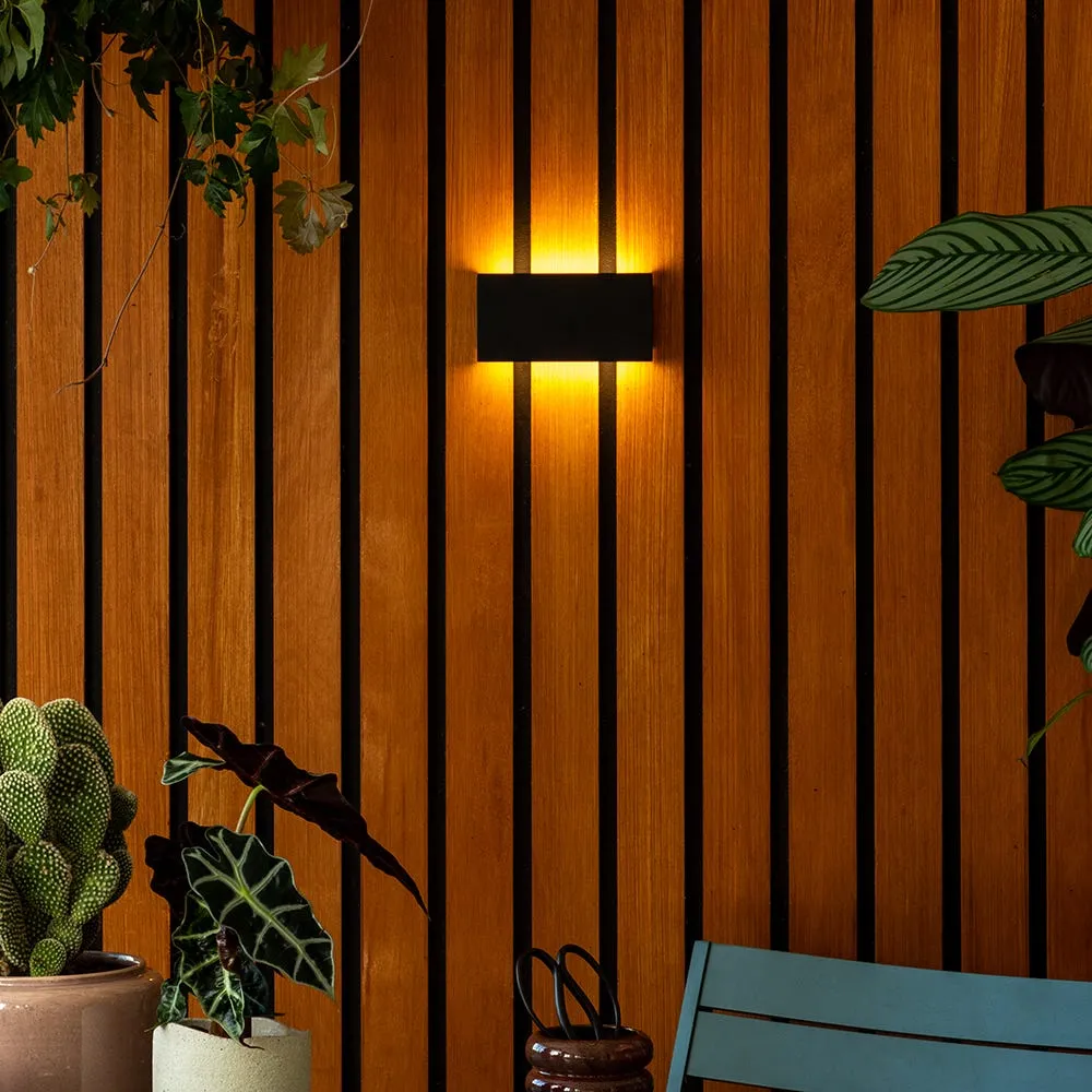 Heal's Outdoor or Bathroom LED Wall Light Rectangle White 4