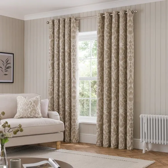 Clemency Chenille Eyelet Curtains 2