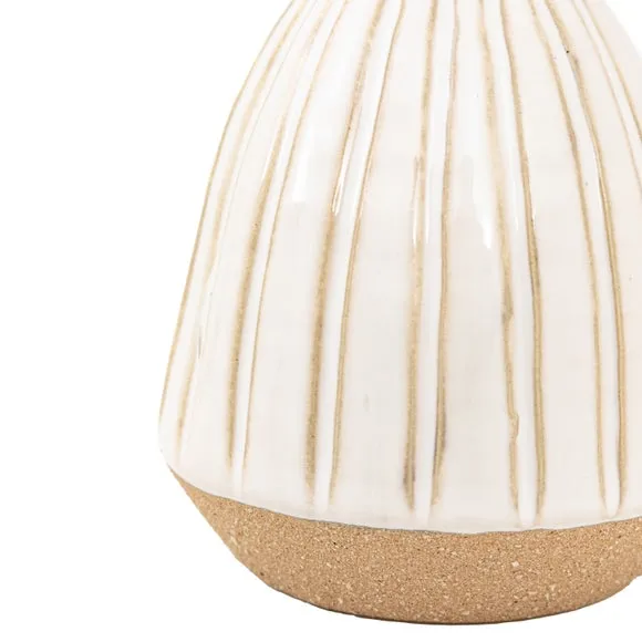 Crossland Grove Nancy Ceramic Handled Vase White 165X130X165Mm, White 3