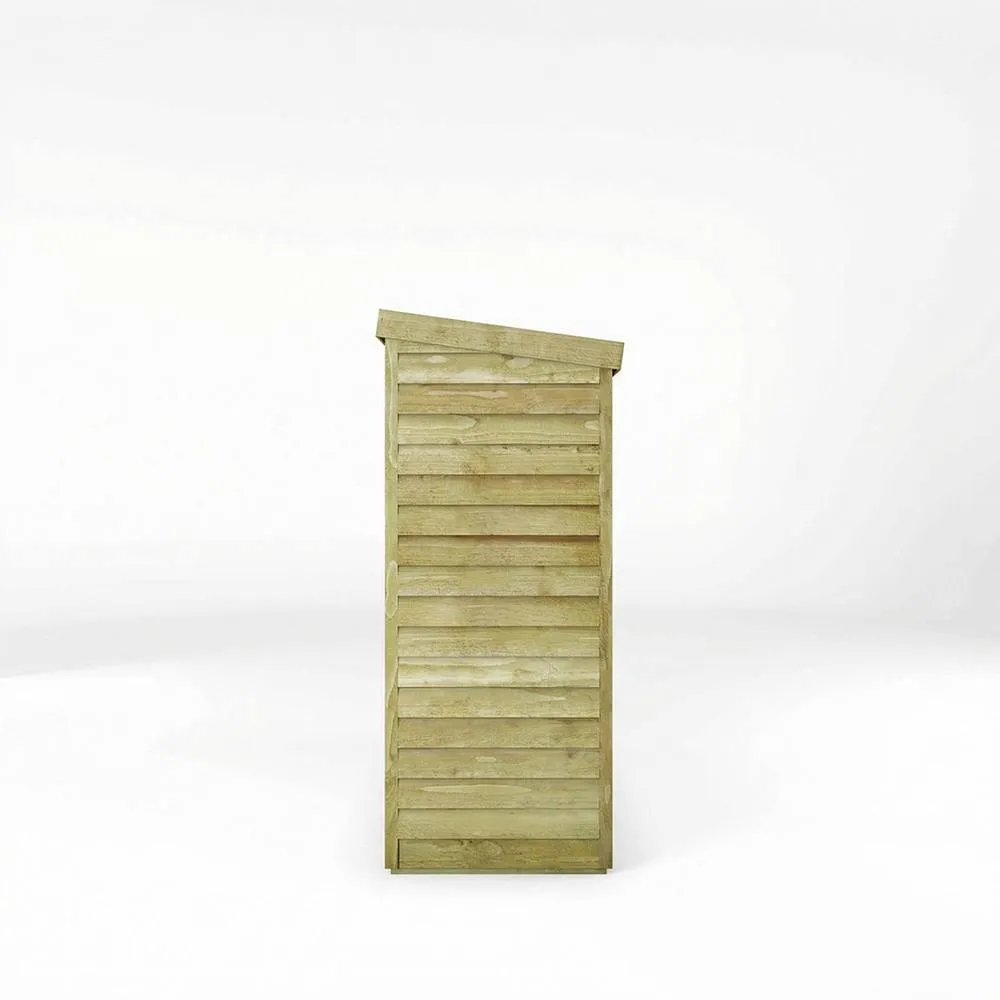 Mercia 6 x 2'6 Feet Overlap Pent Storage Shed - L83.4 x W181 x H195.7 cm in Brown 4