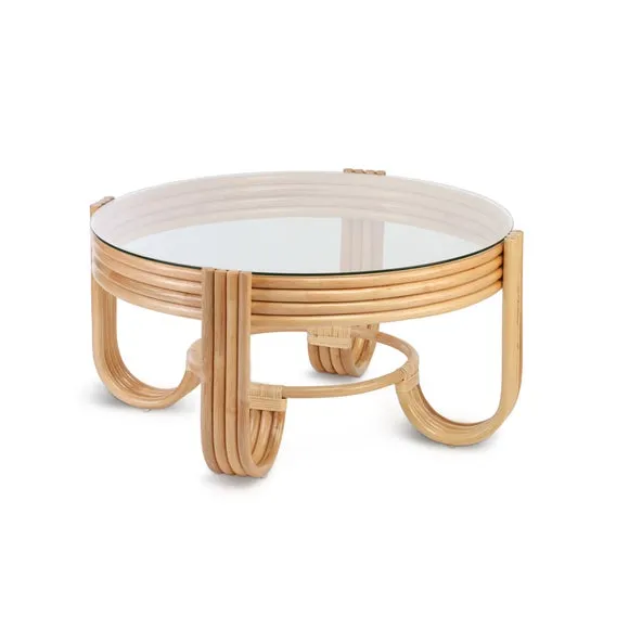 Desser Pretzel Rattan Coffee Table 2