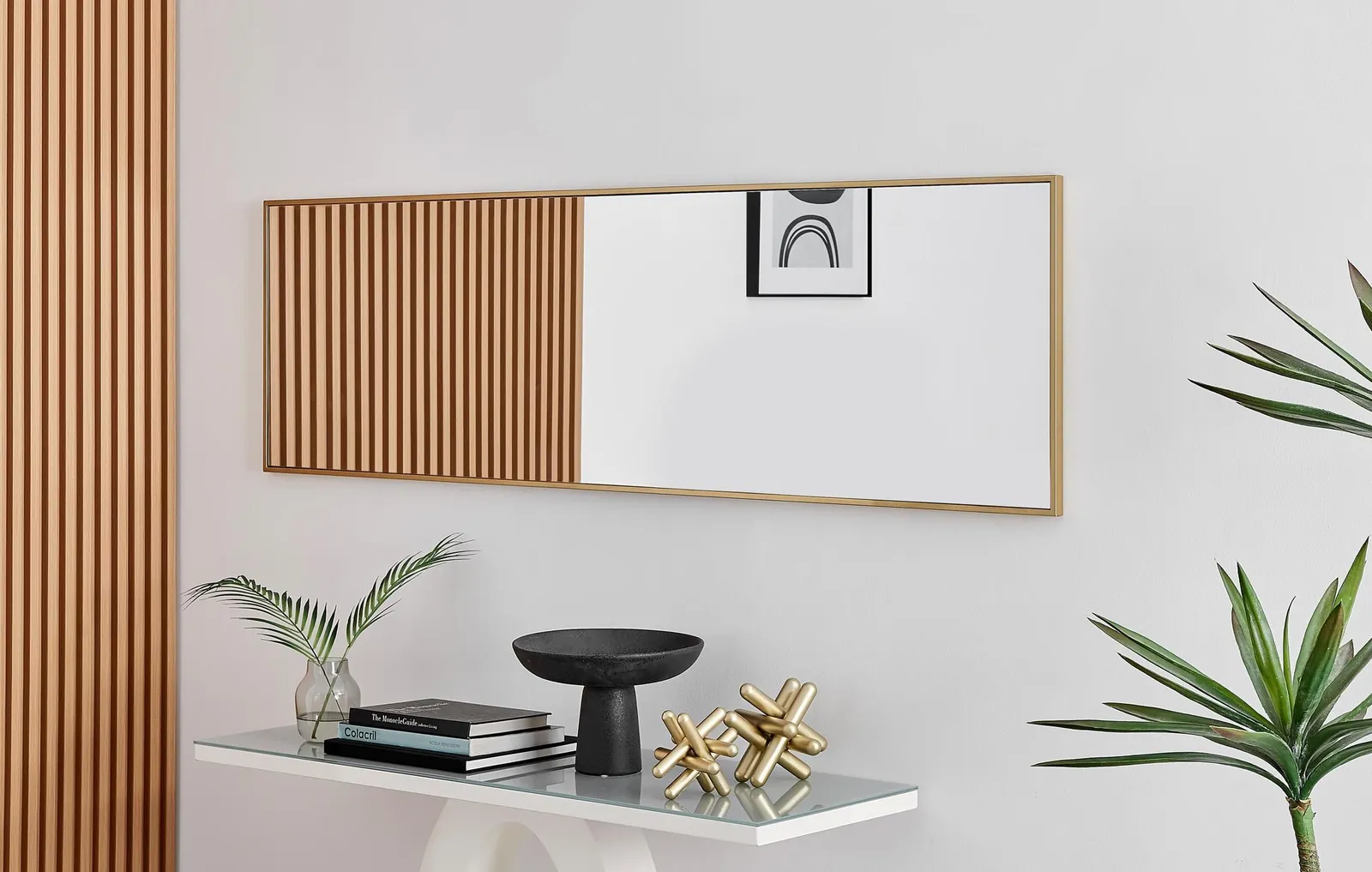 FurnitureboxUK Emma Full Length Extra Large 170x50cm Framed Rectangular Vertical Living Room Hallway Wall Mirror in Gold