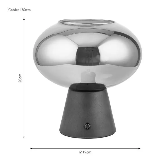 Bowen Industrial Touch Dimmable Table Lamp 5