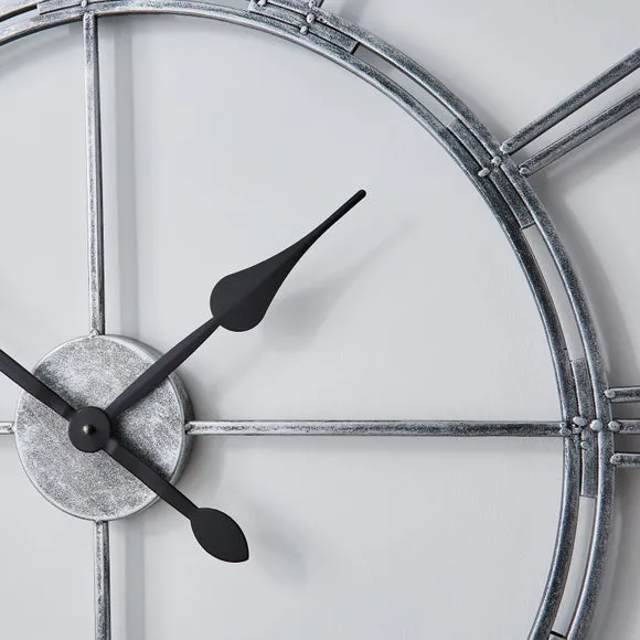Chrome Skeleton Indoor Outdoor Wall Clock 4