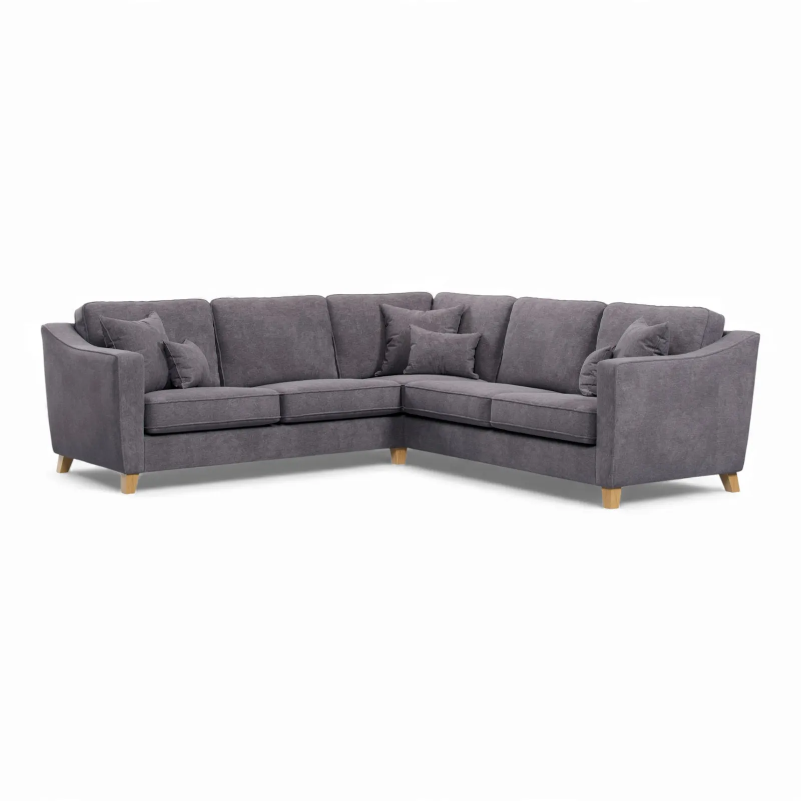 The Great Sofa Company Jackson Large Chenille Corner Sofa in Grey 2