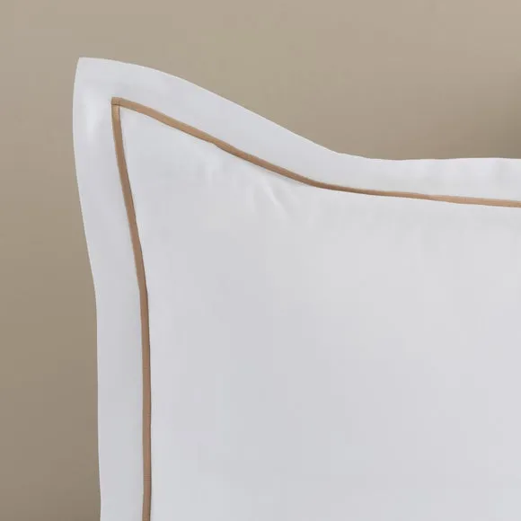 Embroidered Leaf Trail Microfibre Oxford Pillowcase 2