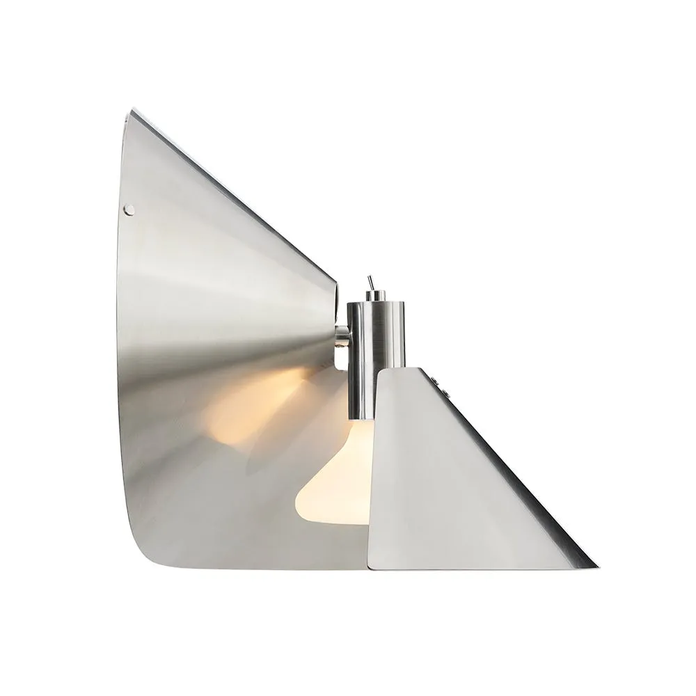 Frandsen Peel Wall Light Brushed Steel 2