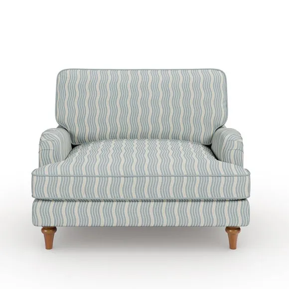 Beatrice II Wiggle Stripe Snuggle Chair 6