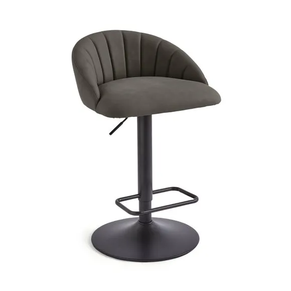 Lowen Adjustable Bar Stool, Faux Leather 6