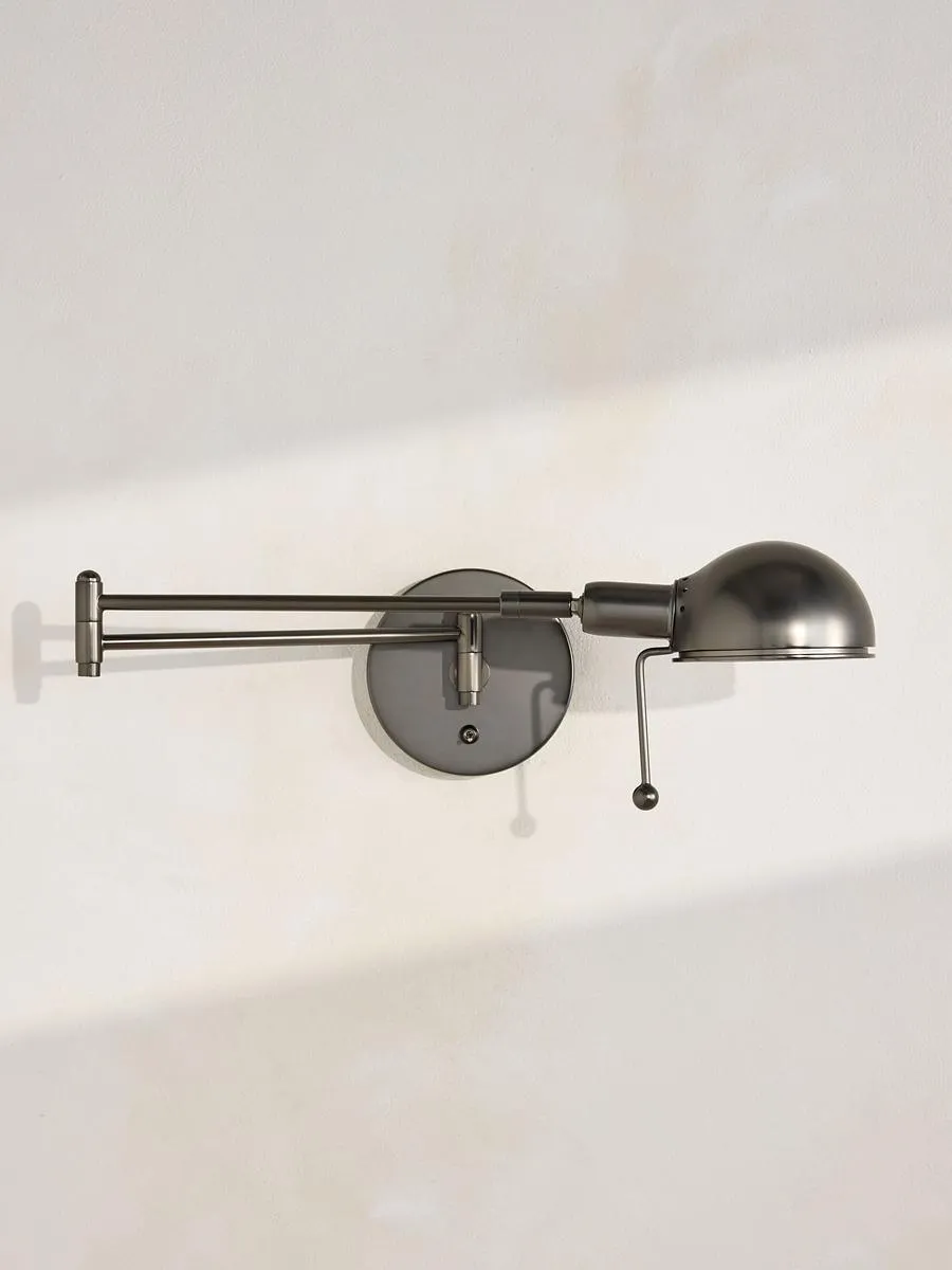 Reade Wall Light, Blackened Nickel