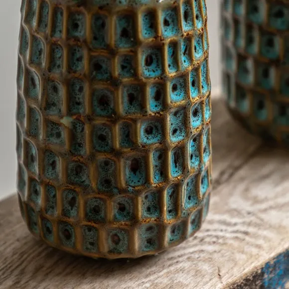 Cedar & Sage Set of 2 Reno Reactive Glaze Vases 2