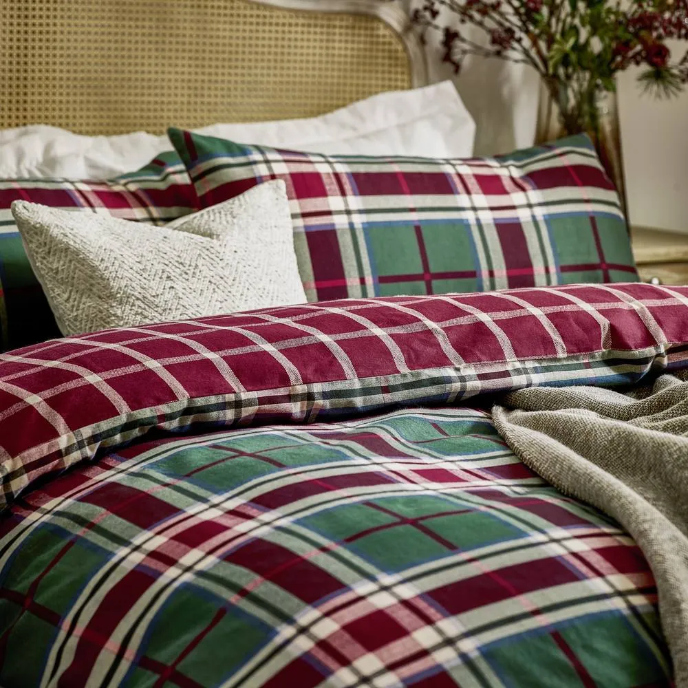 Wylder Braemar Check 100% Brushed Cotton Duvet Cover Set 2