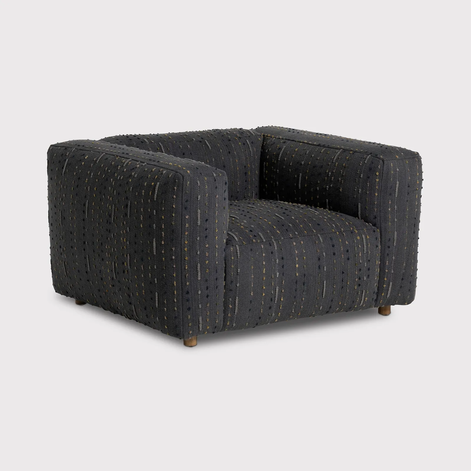 Timothy Oulton Hogarth Armchair Pom Grey Fabric | Barker & Stonehouse