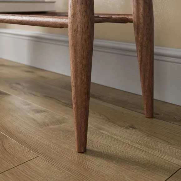 Haider Console Table with Shelf, Acacia Wood 4