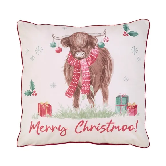 Merry Christmoo Square Cushion 3