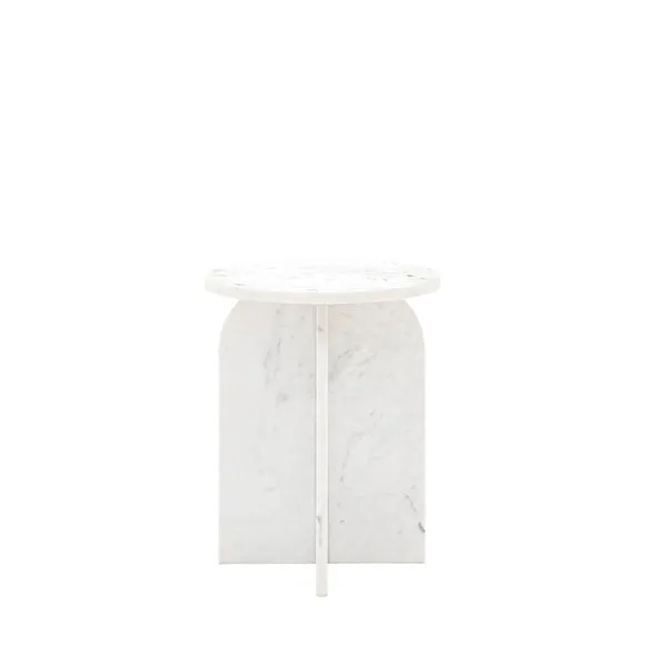 Amora Solid Marble Side Table 4