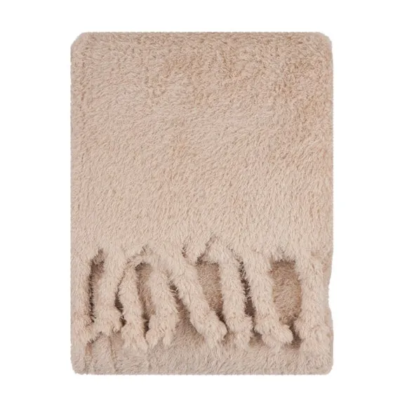 Furn. Harlan Borg Sherpa Throw Blanket 140cm x 180cm 3